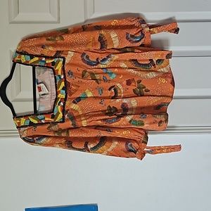 Farm Rio embroidered neck